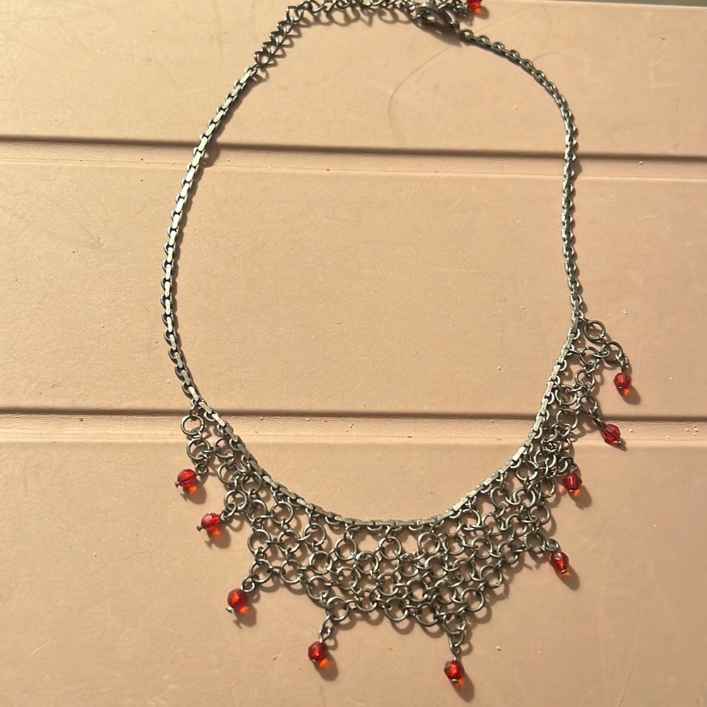 Vintage bohemian crystal choker